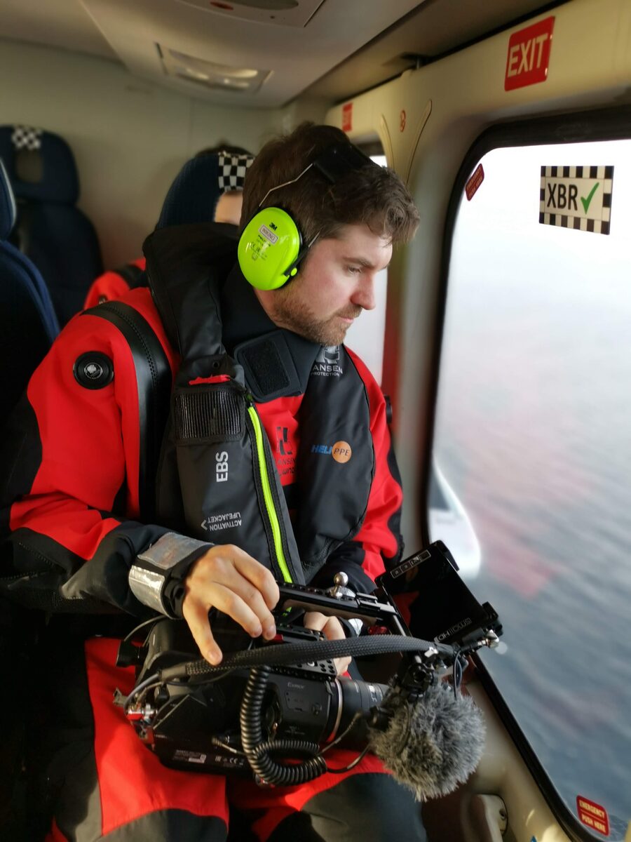 Offshore und Wind: Dreh hinter den Kulissen