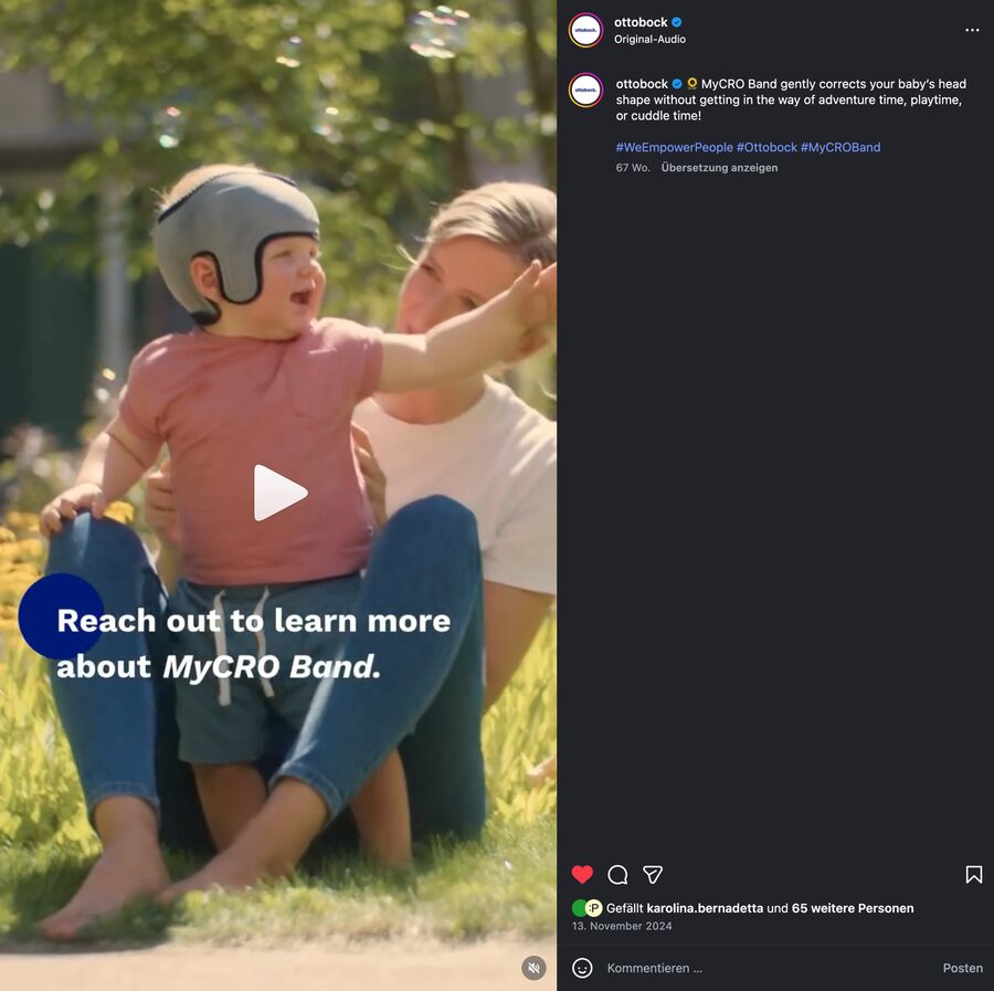Ottobock auf Instagram