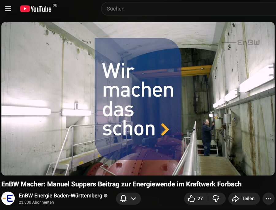 EnBW Macher auf YouTube