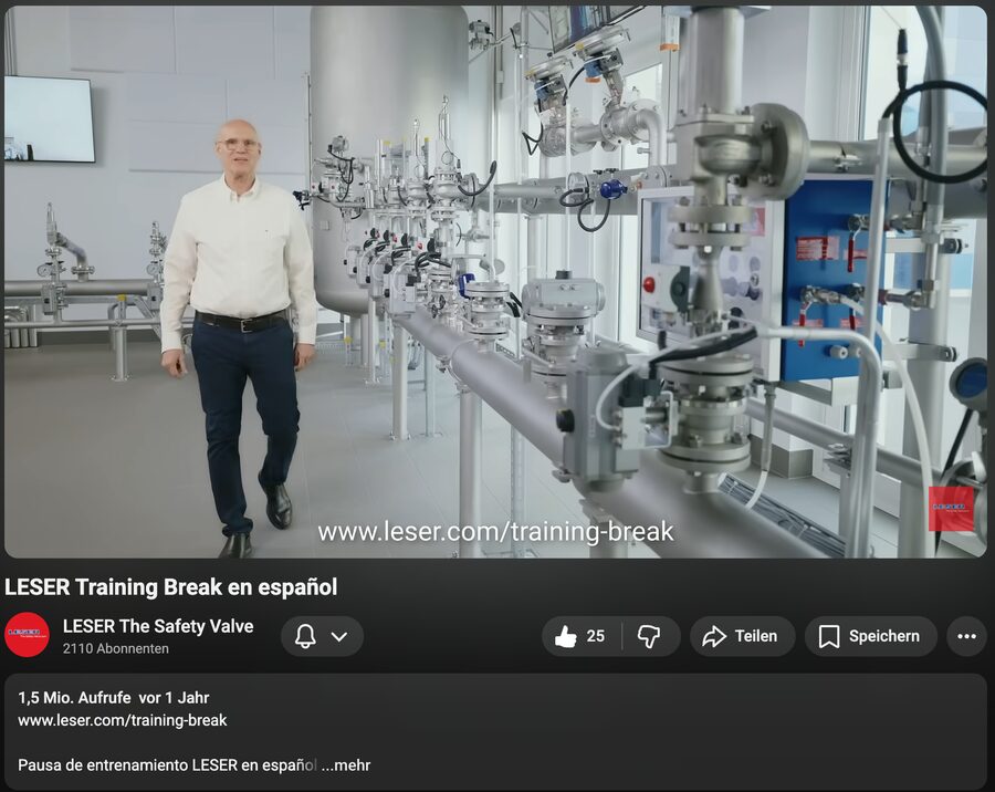 LESER Training Break auf YouTube